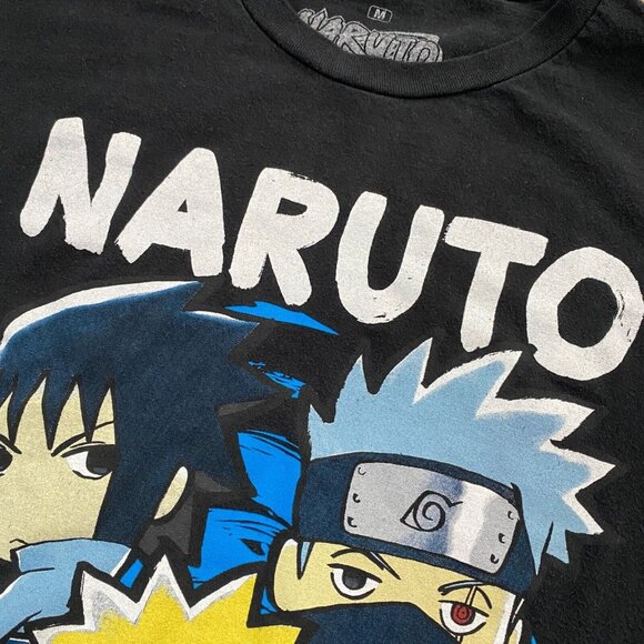 Naruto Shippuden Chibi Sasuke Hatake T-Shirt Size M Graphic Print Anime Manga 2 - Picture 4 of 12